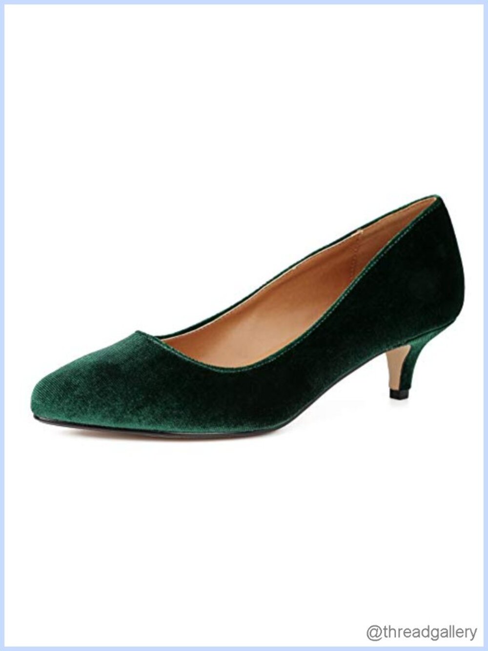 Pointed Toe Kitten Heel Pumps Low Heel Dress Shoes Office Formal